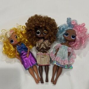 L.O.L. Surprise! Dolls with Yellow, Brown, and Blue Hair